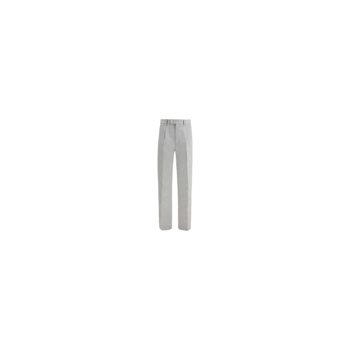 Brunello Cucinelli Gray Wool Casual Pants