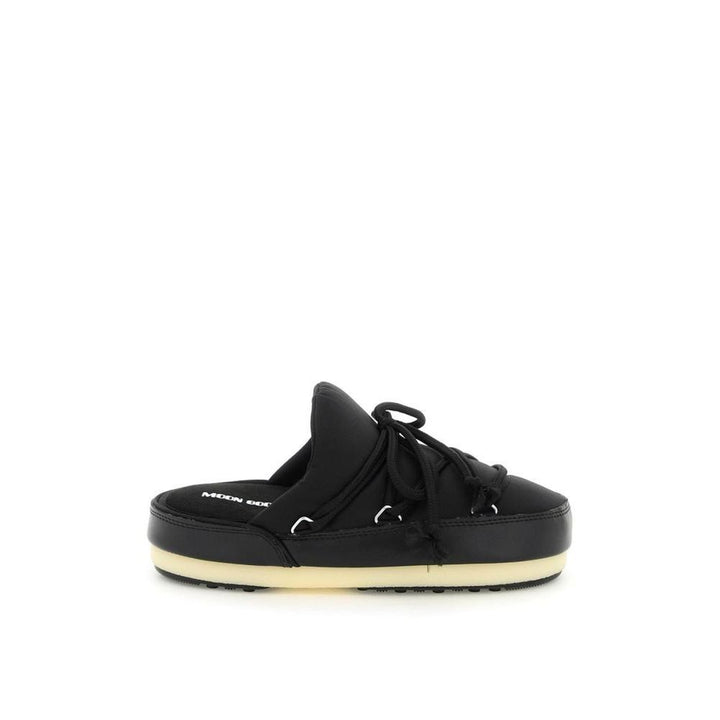 Moon Boot Black Nylon Mules