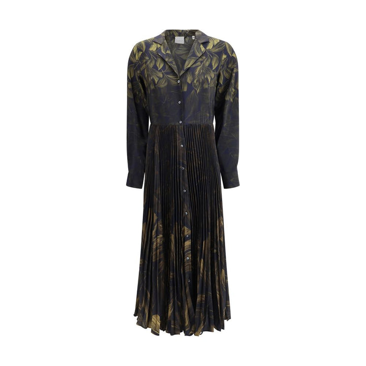 Sara Roka Multicolor Polyester Casual Dress