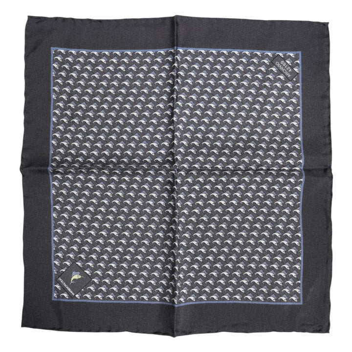 Dolce & Gabbana Black Silk Scarf
