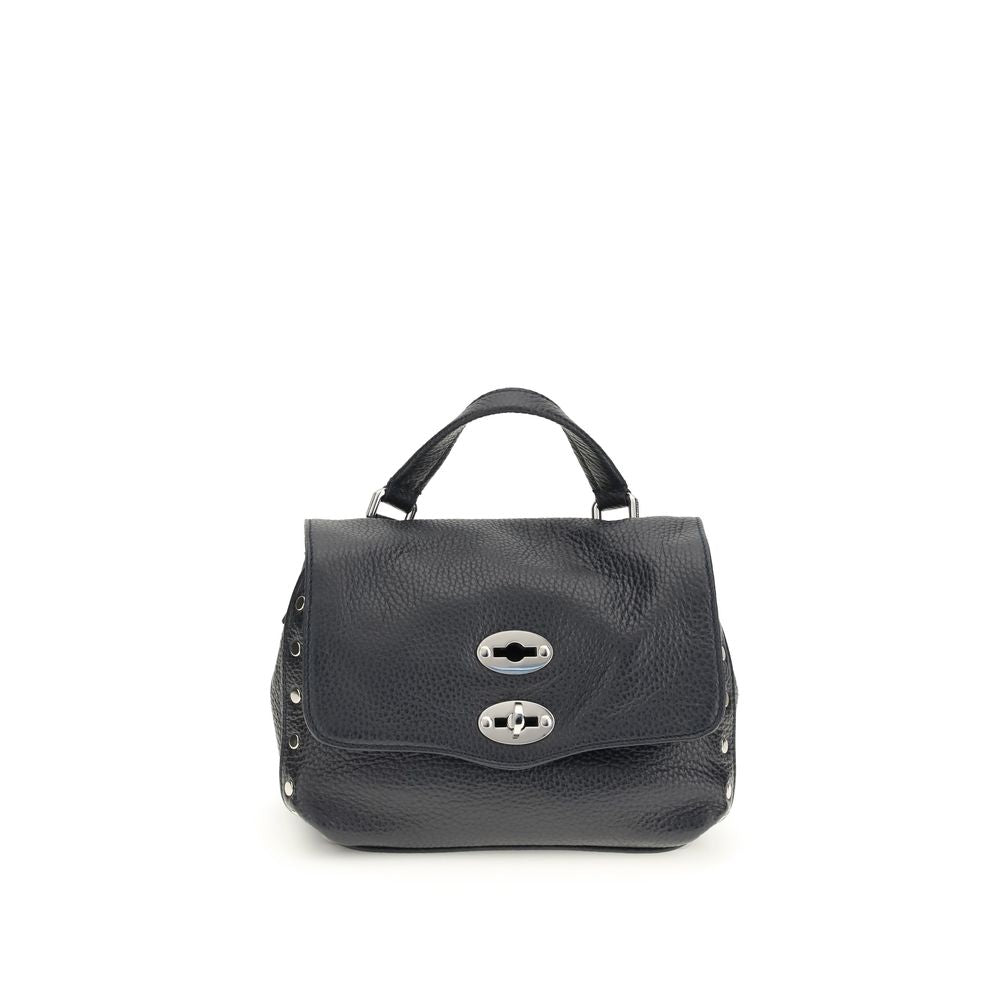 Zanellato Blue Calf Leather Bos Taurus Shoulder Bag