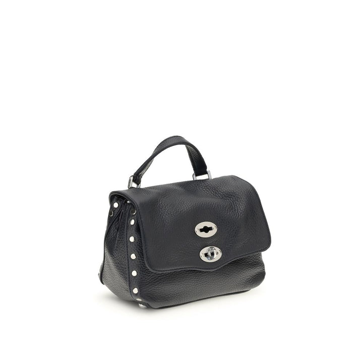 Zanellato Blue Calf Leather Bos Taurus Shoulder Bag