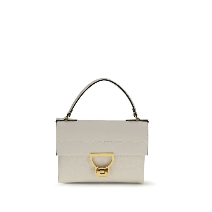 Coccinelle Beige Calf Leather Bos Taurus Handbag