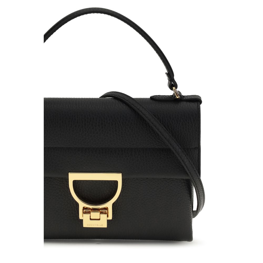 Coccinelle Black Calf Leather Bos Taurus Handbag