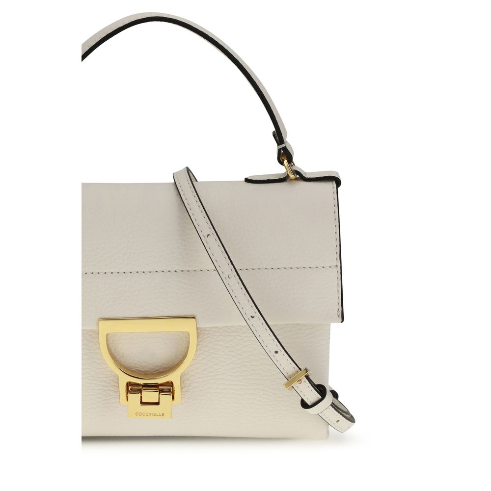 Coccinelle Beige Calf Leather Bos Taurus Handbag