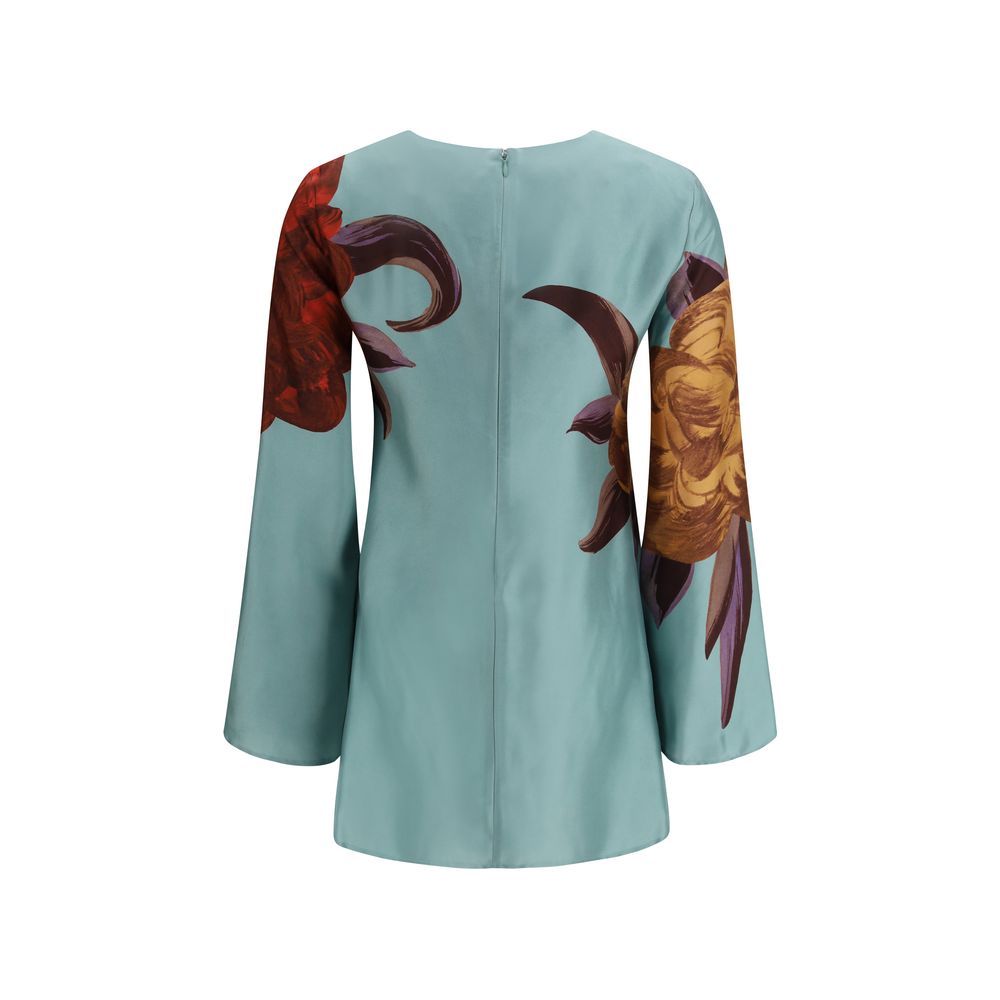 La Double J Multicolor Silk Casual Dress
