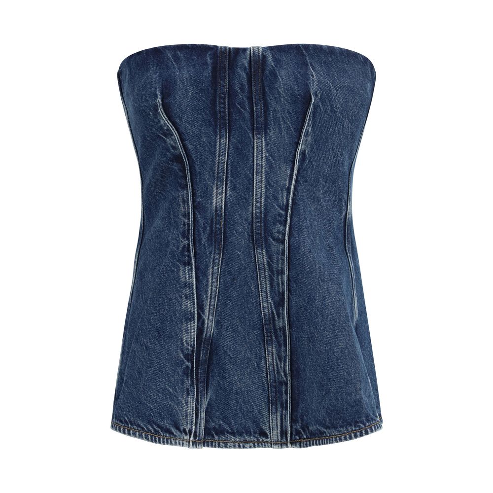 Agolde Blue Cotton Top