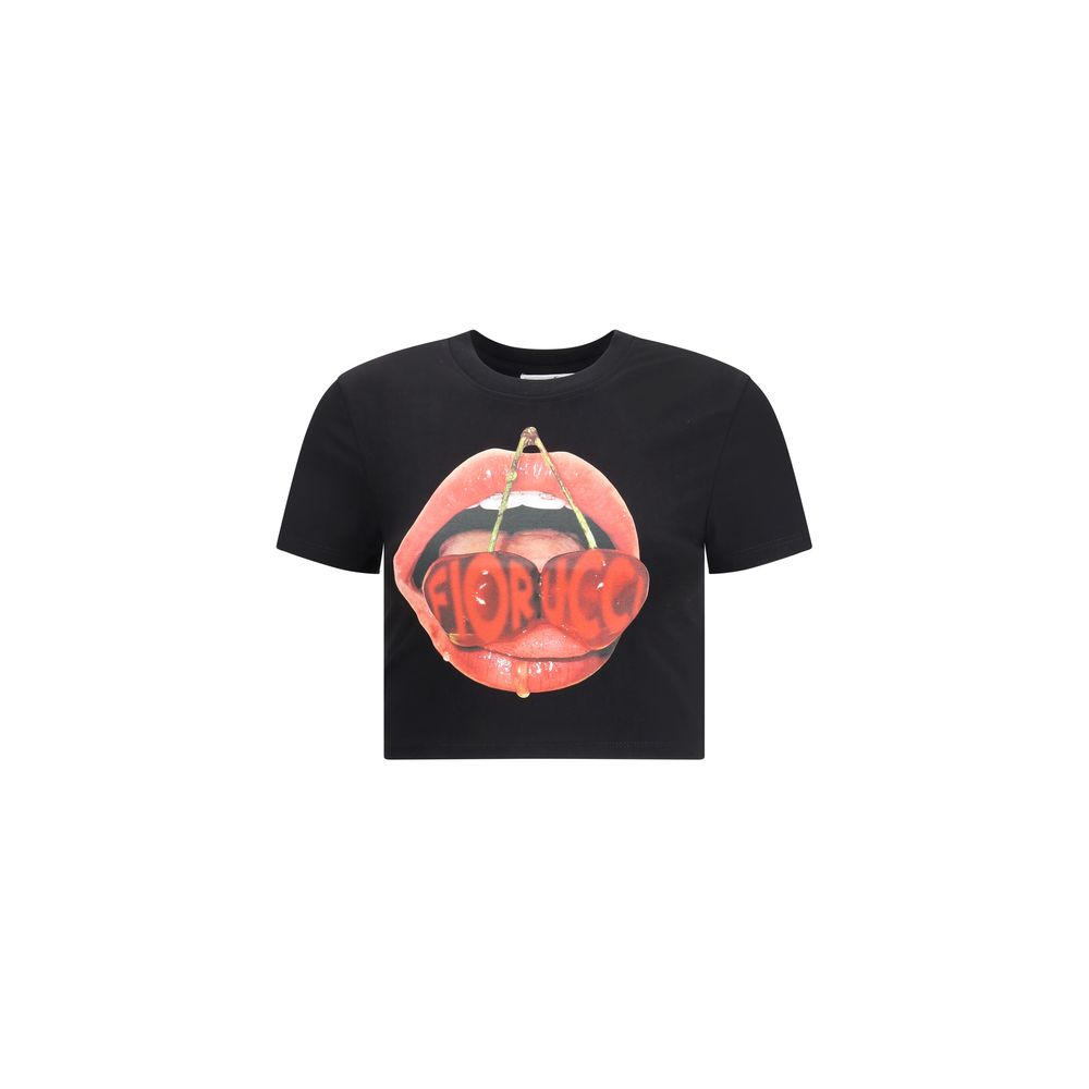 Fiorucci Black Cotton T-Shirt