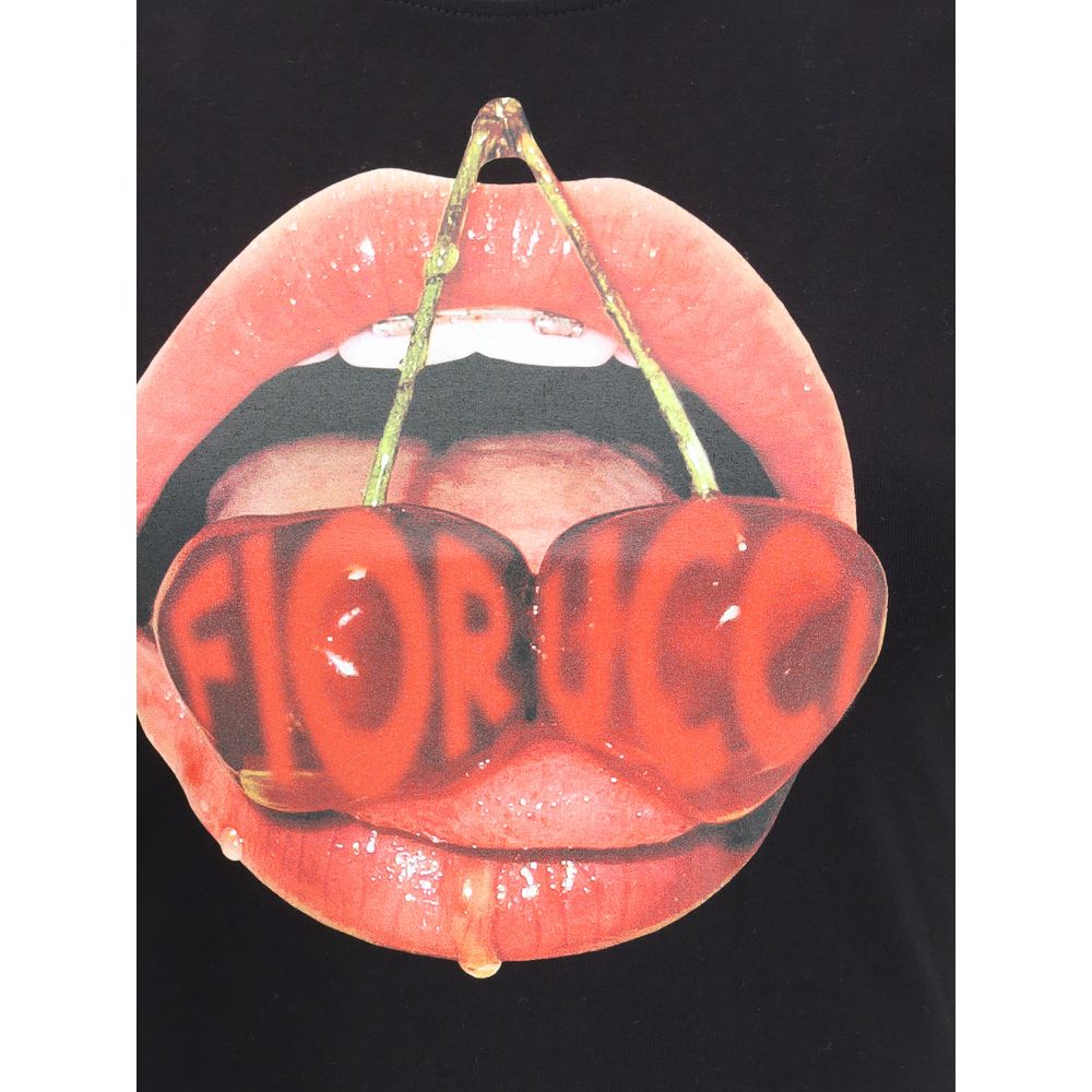 Fiorucci Black Cotton T-Shirt