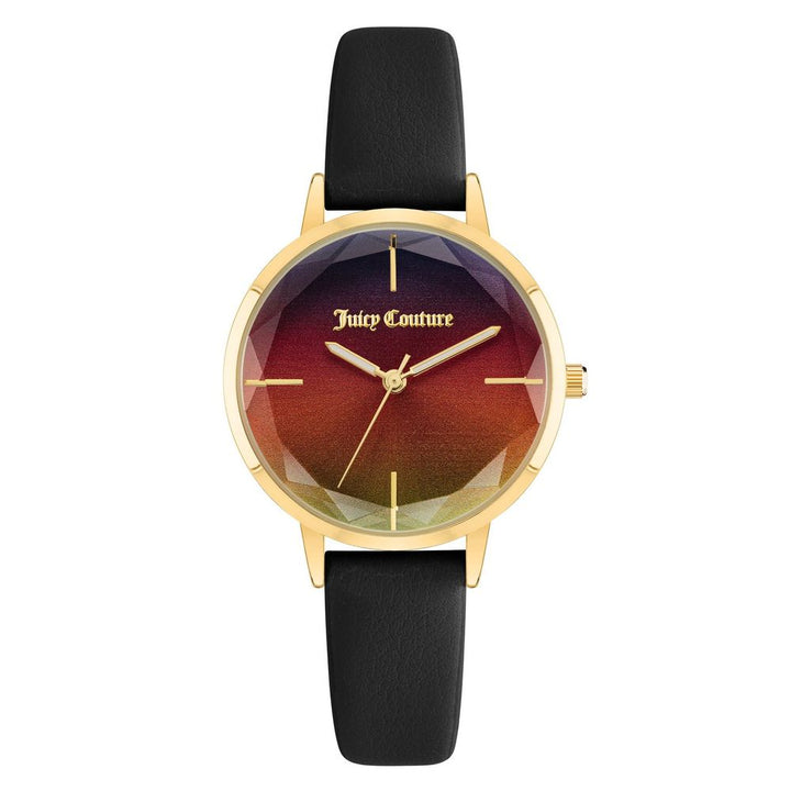Juicy Couture Black Plastic Dress Watch