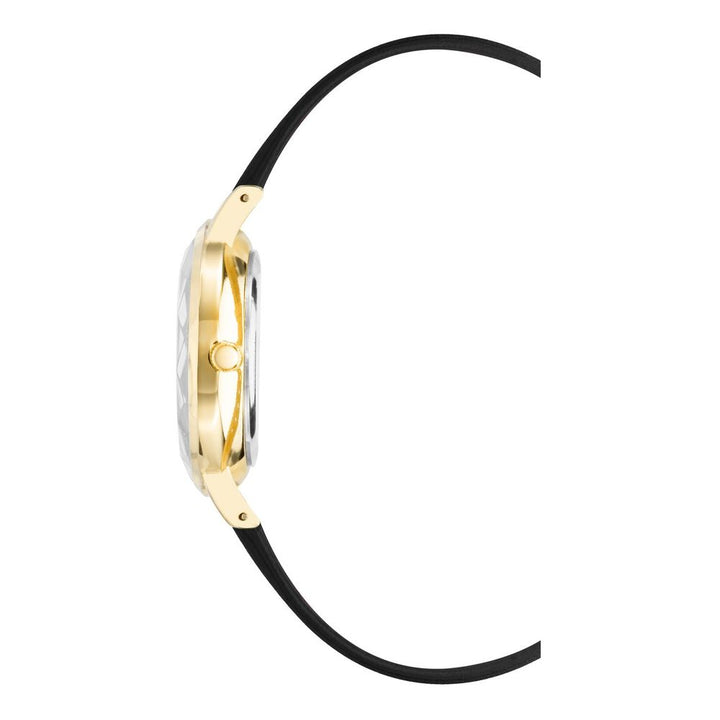 Juicy Couture Black Plastic Dress Watch