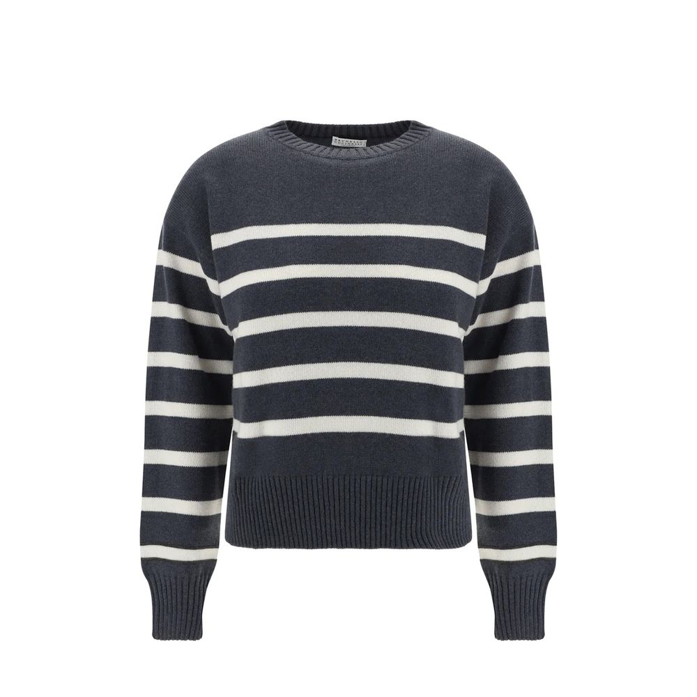 Brunello Cucinelli Gray Cashmere Sweater