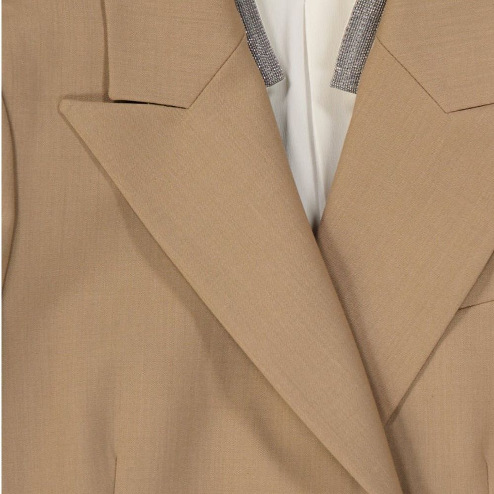 Brunello Cucinelli Brown Wool Coat