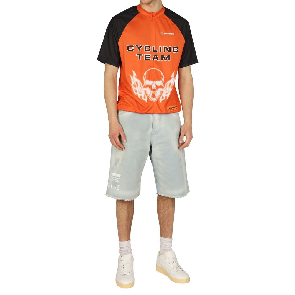 Heron Preston Blue Denim Shorts