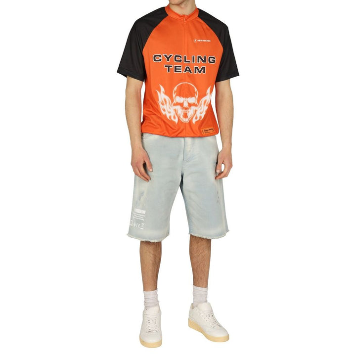 Heron Preston Blue Denim Shorts