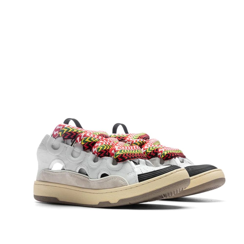 Lanvin White Calfskin Chunky Sneakers