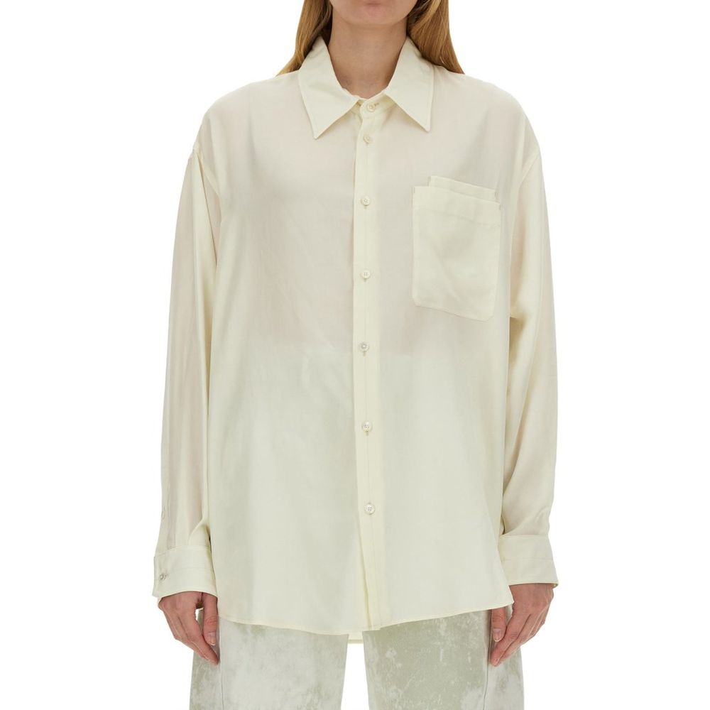 Lemaire White Lyocell Tank Tops