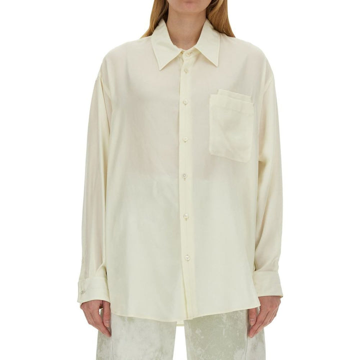 Lemaire White Lyocell Tank Tops