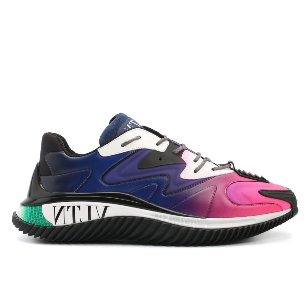 Valentino Garavani Black Calfskin Athletic Sneakers