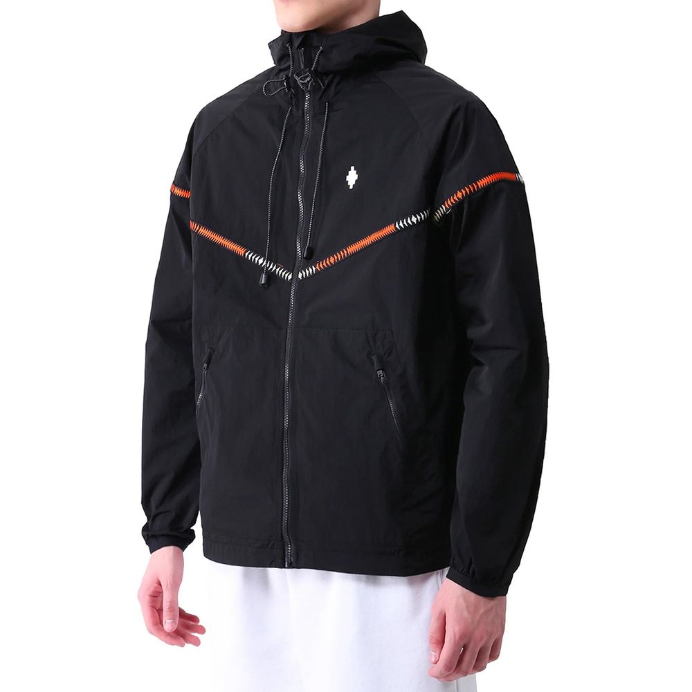 Marcelo Burlon Black Polyamide Shell Jacket