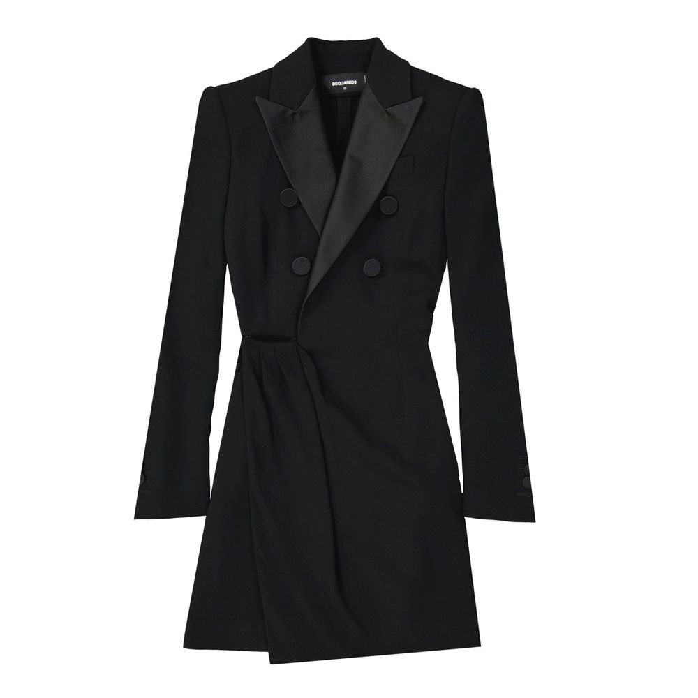 Dsquared² Black Viscose Cocktail Dress