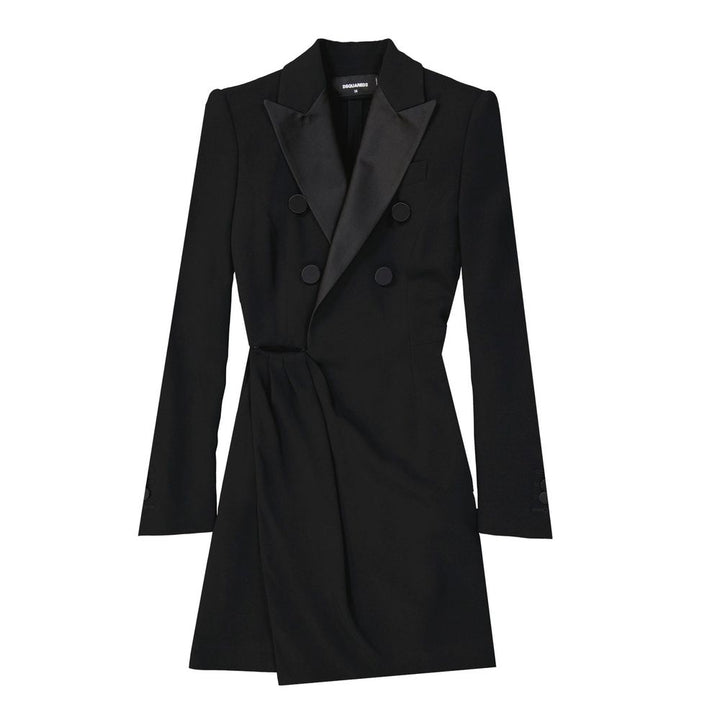 Dsquared² Black Viscose Cocktail Dress