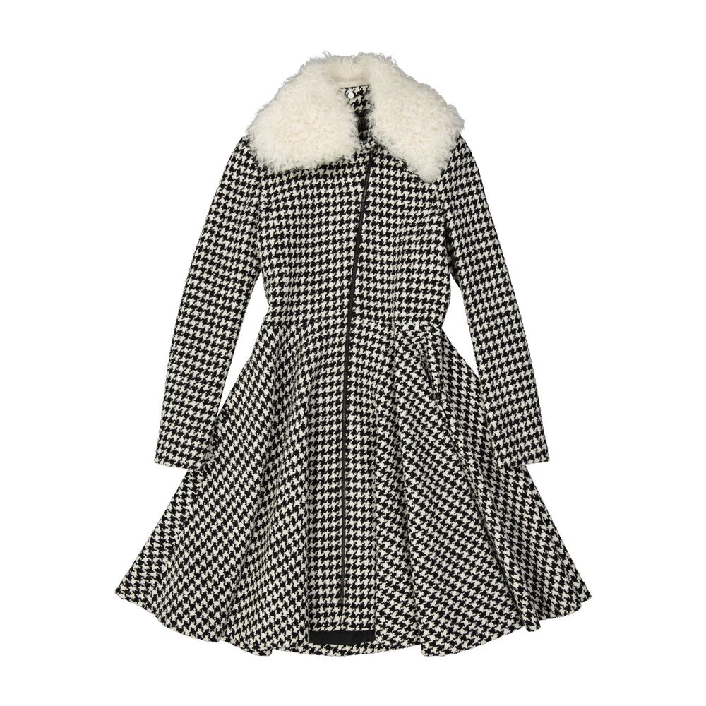 Giambattista Valli Black Virgin Wool Coat