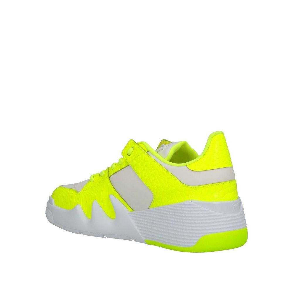 Giuseppe Zanotti White Calfskin Low Top Sneakers