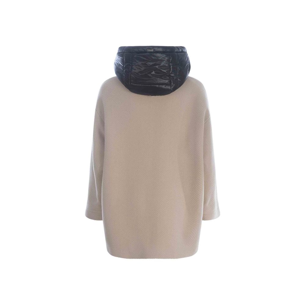 Herno Beige Virgin Wool Coat