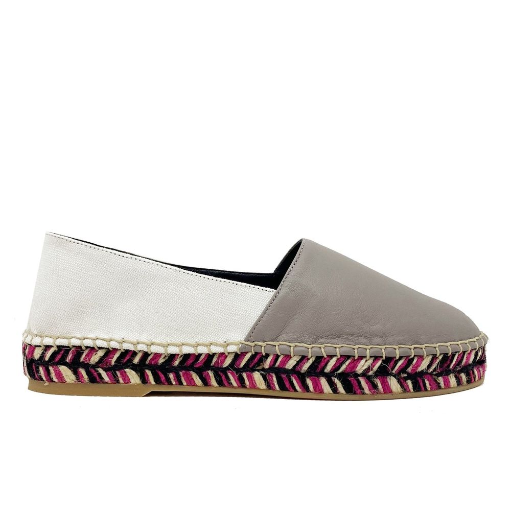 Off-White Beige Calfskin Espadrilles