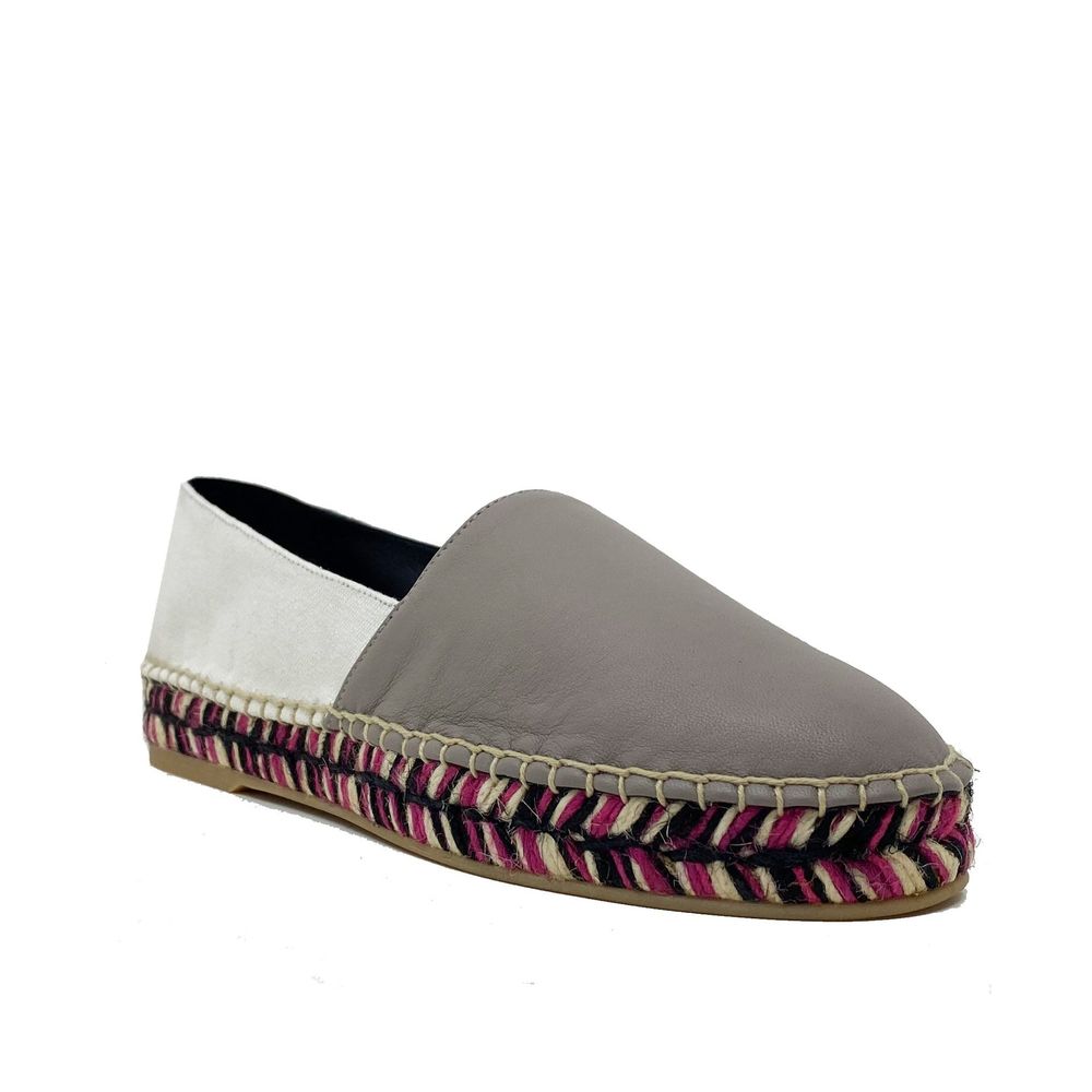 Off-White Beige Calfskin Espadrilles