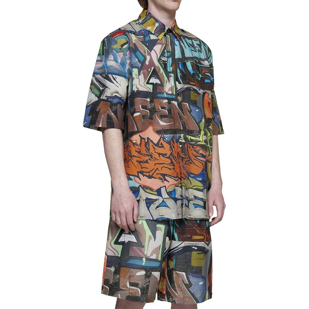 Off-White Black Polyamide Pattern Shirt