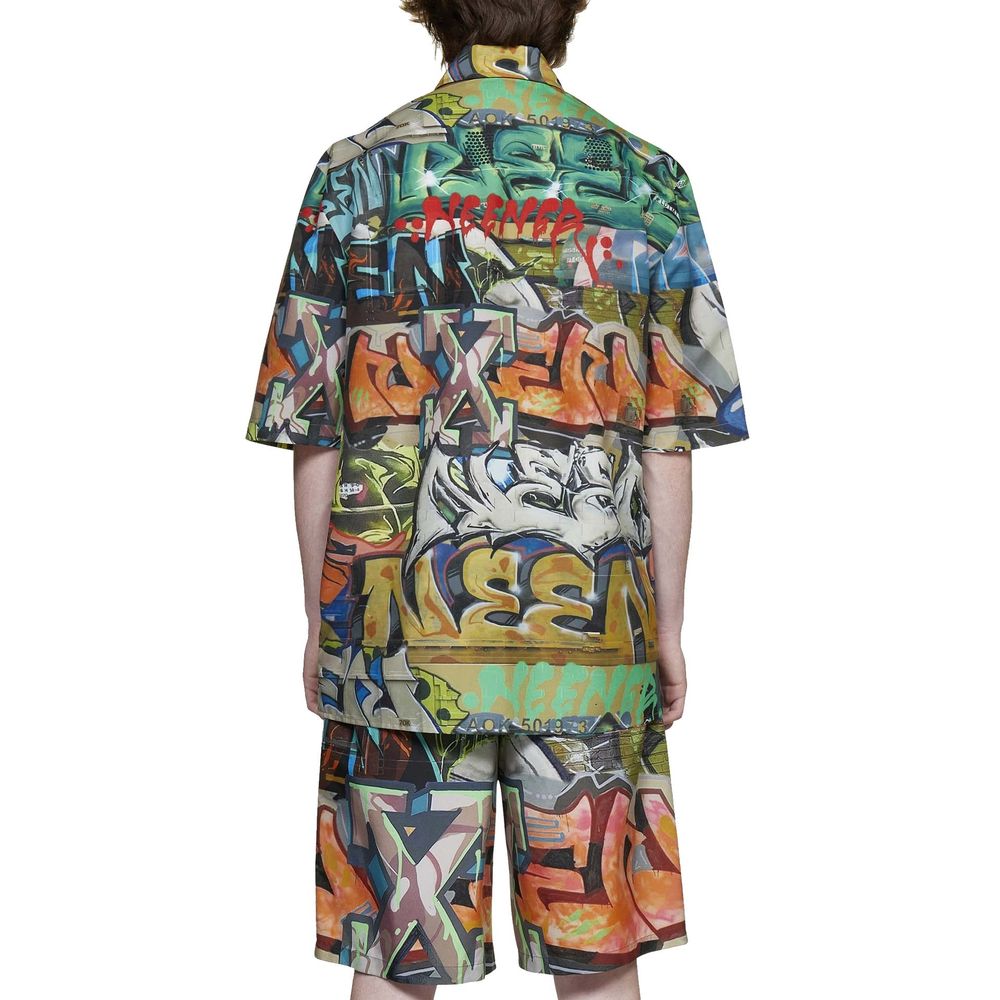 Off-White Black Polyamide Pattern Shirt