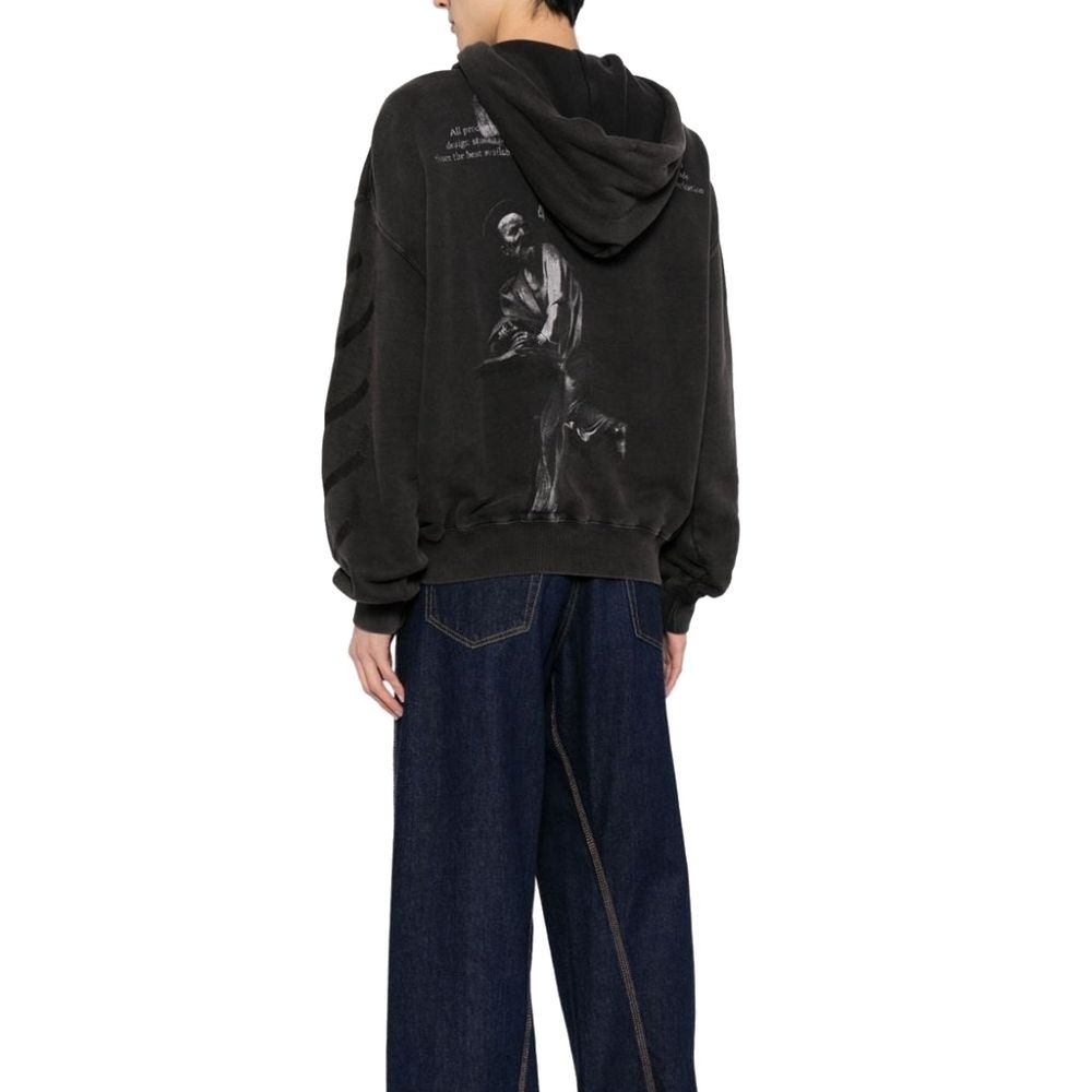Off-White Black Cotton Sweatshirt