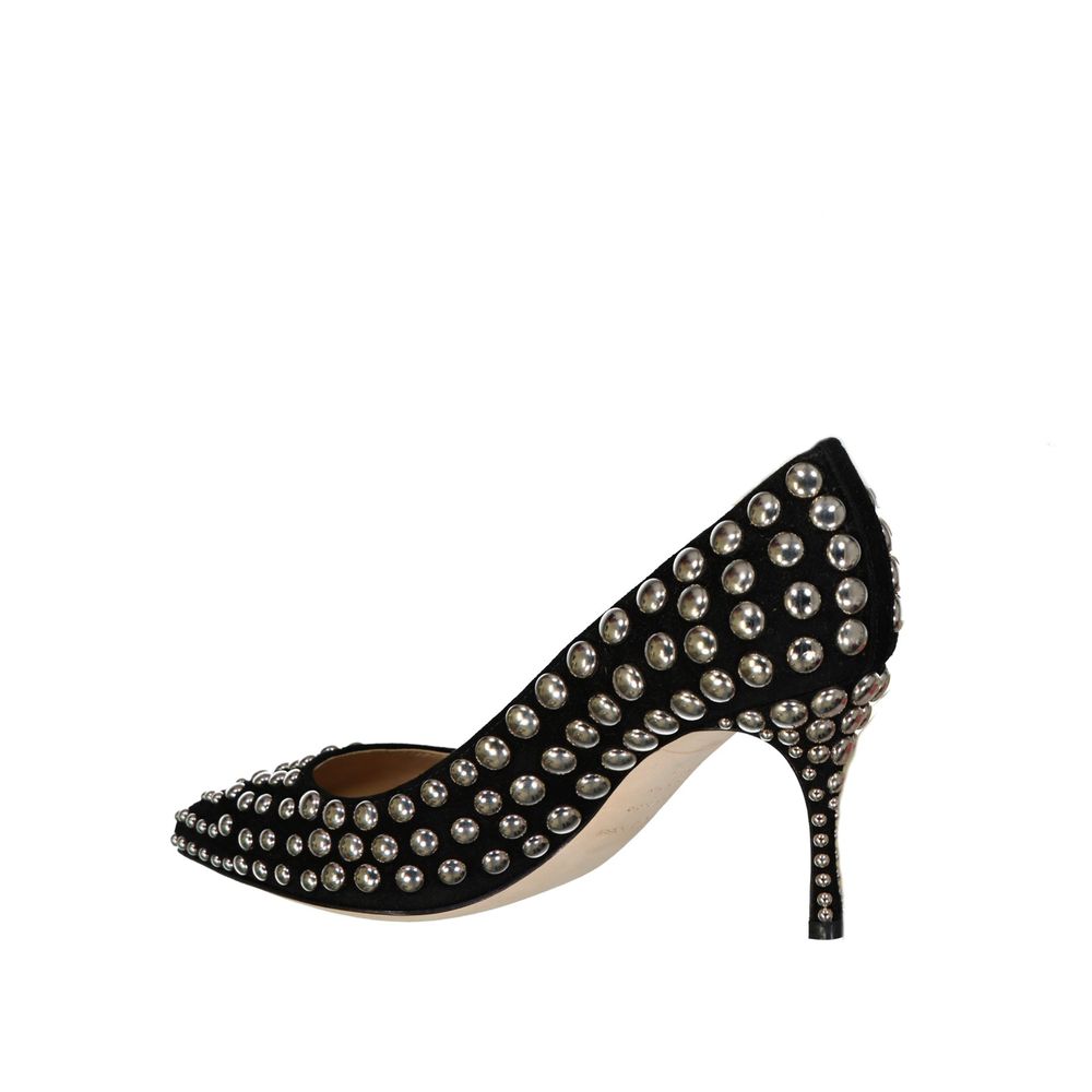 Sergio Rossi Black Calfskin Pumps