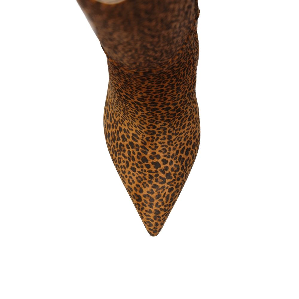 Sergio Rossi Brown Calfskin High Heel Boots
