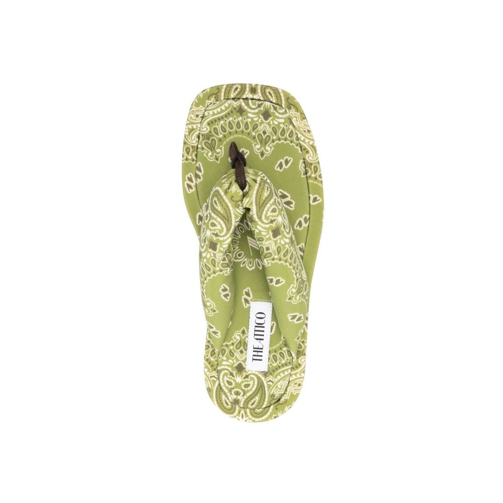 The Attico Bicolor Elastane Slides