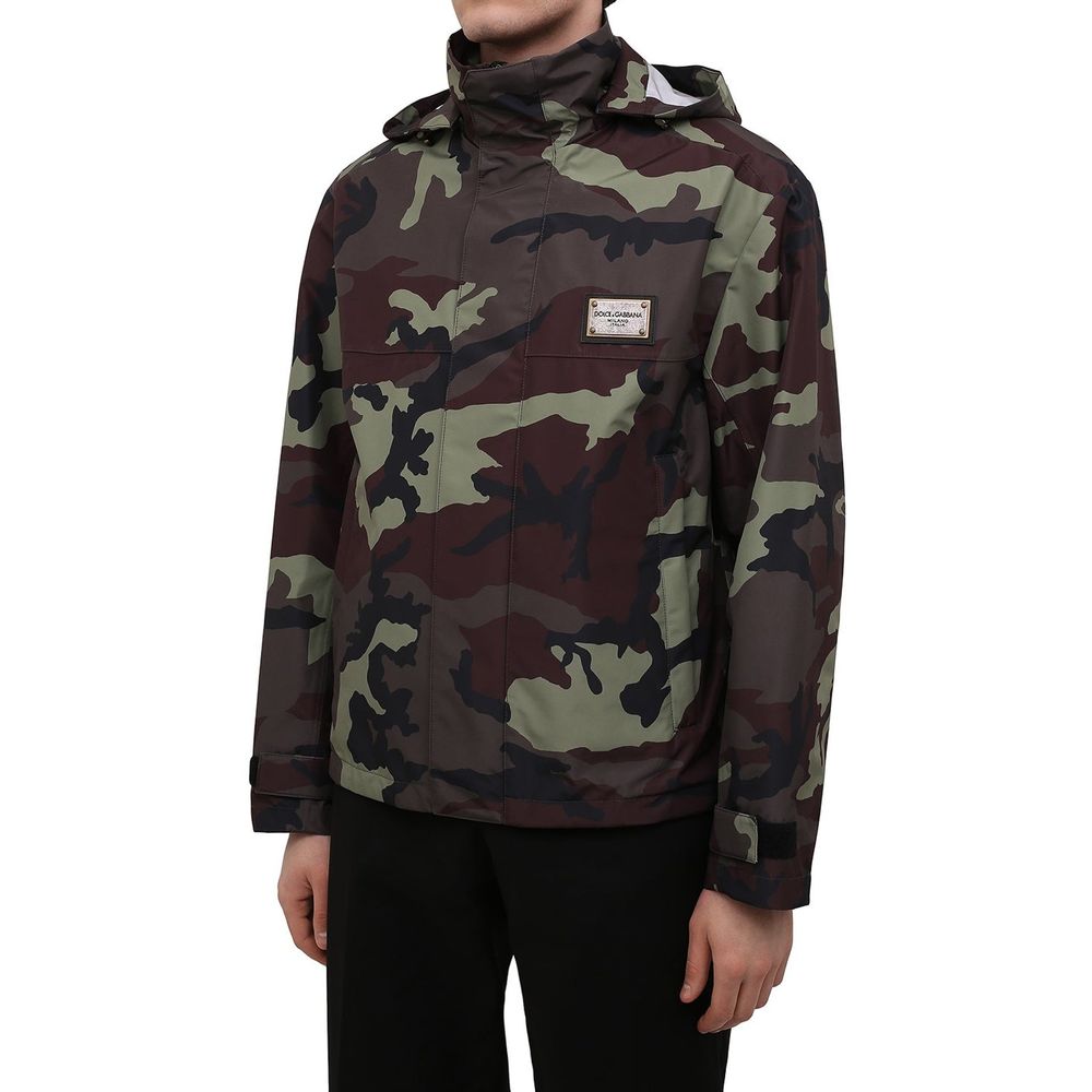 Dolce & Gabbana Bicolor Polyamide Shell Jacket