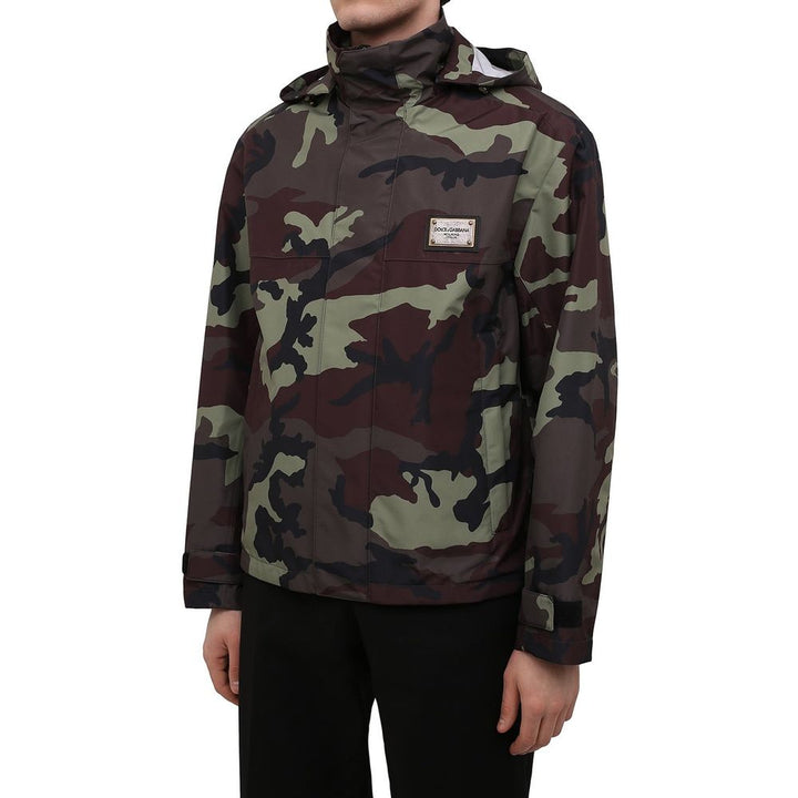 Dolce & Gabbana Bicolor Polyamide Shell Jacket