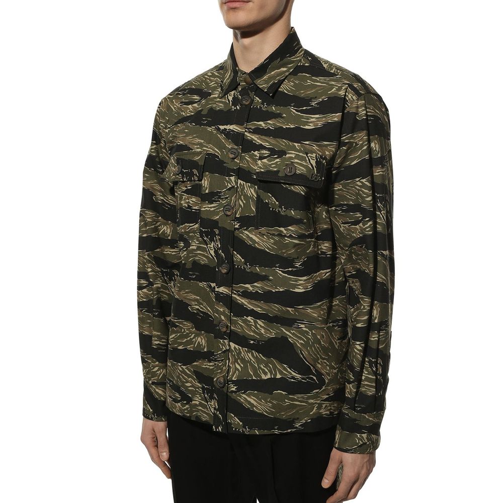 Dolce & Gabbana Bicolor Cotton Pattern Shirt