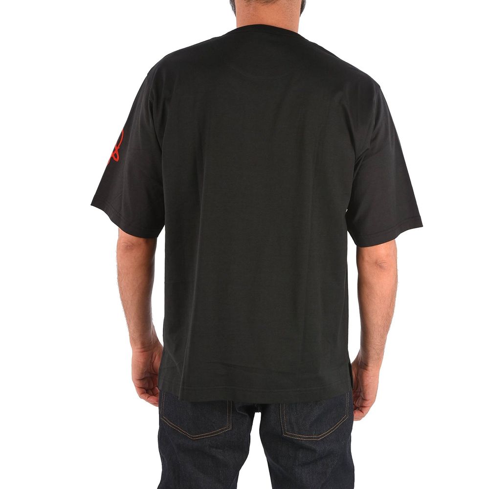 Dolce & Gabbana Black Cotton T-Shirt