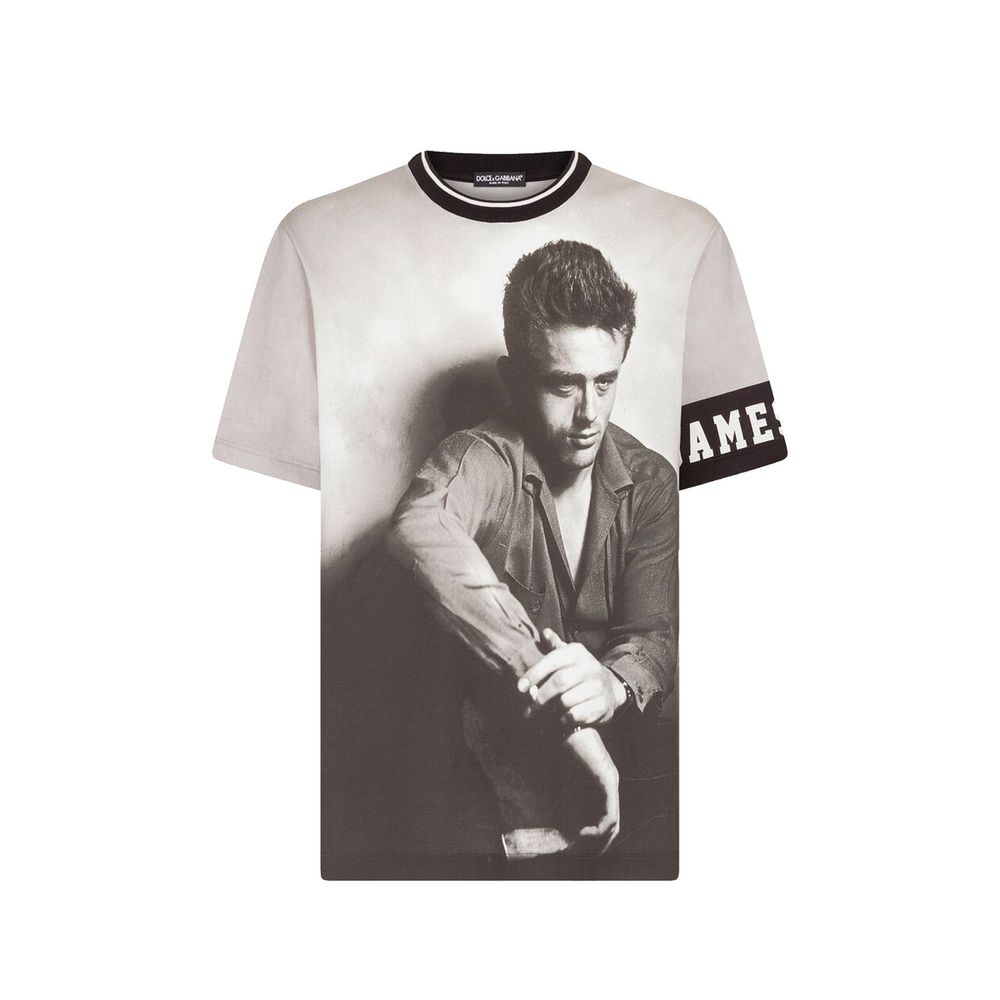 Dolce & Gabbana Black Cotton T-Shirt