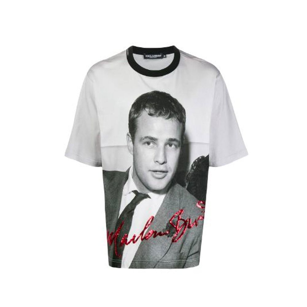Dolce & Gabbana Black Cotton T-Shirt