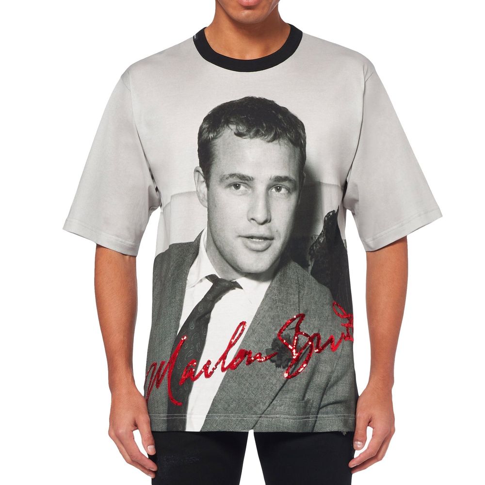 Dolce & Gabbana Black Cotton T-Shirt