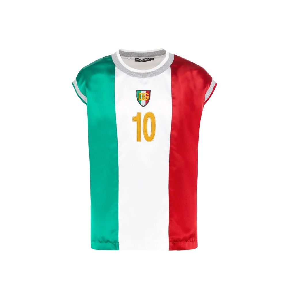 Dolce & Gabbana White Polyester T-Shirt