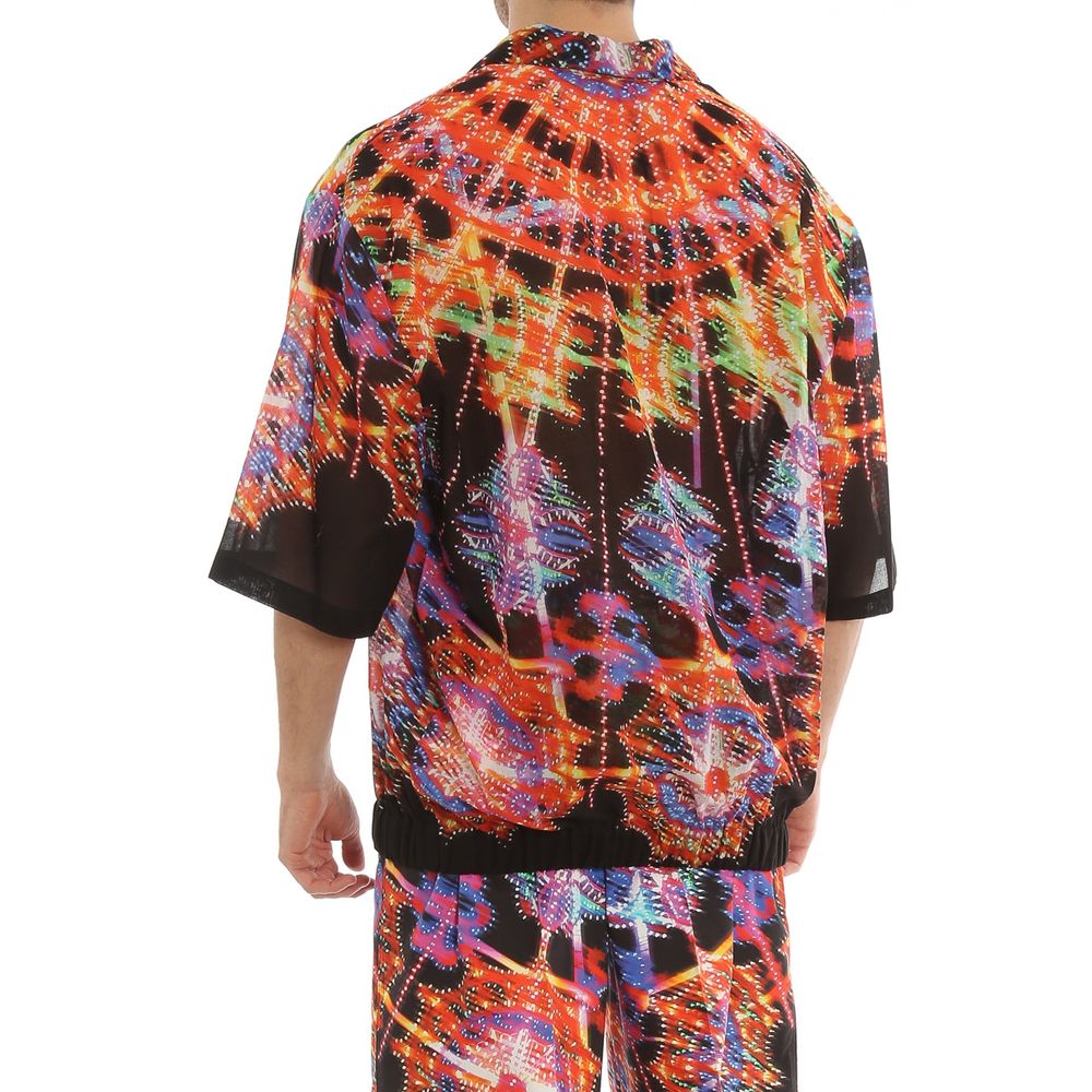 Dolce & Gabbana Black Cotton Pattern Shirt
