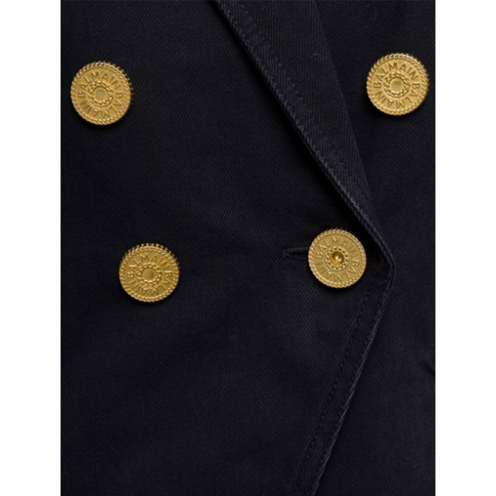 Balmain Black Cotton Blazer