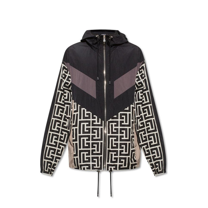 Balmain Black Nylon Shell Jacket