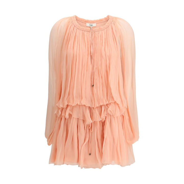 Chloé Multicolor Silk Casual Dress