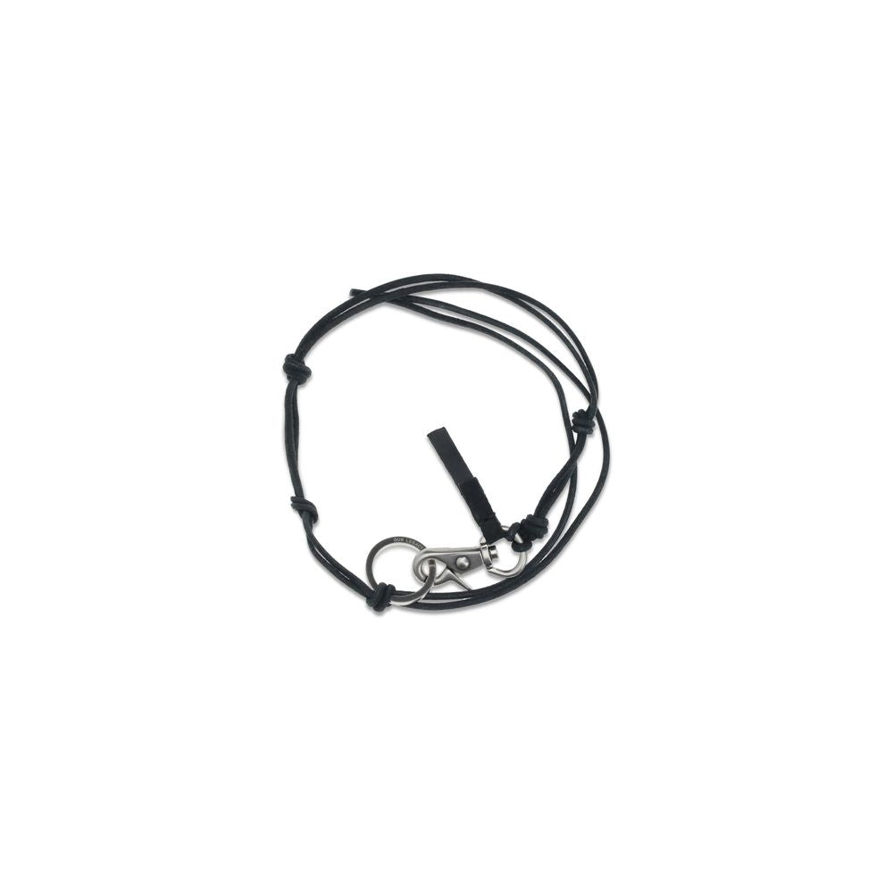 Our Legacy Black Calf Leather Bos Taurus Necklace